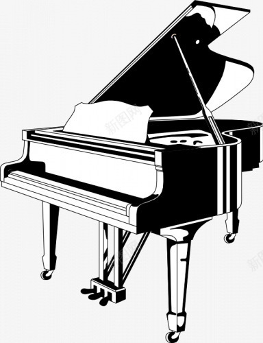 卡通手绘钢琴乐器png免抠素材_新图网 https://ixintu.com 乐器 卡通手绘 钢琴 音乐