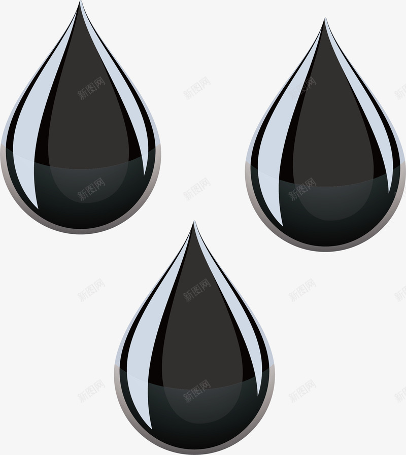水滴元素png免抠素材_新图网 https://ixintu.com png 元素 卡通 水滴矢量 污染 黑色