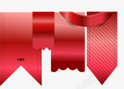 条纹三角旗红色挂旗装饰图案高清图片