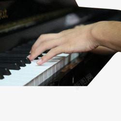 教学用乐器弹钢琴的手摄影高清图片