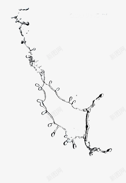 空中的水png免抠素材_新图网 https://ixintu.com 好看的水滴 水 液态 透明