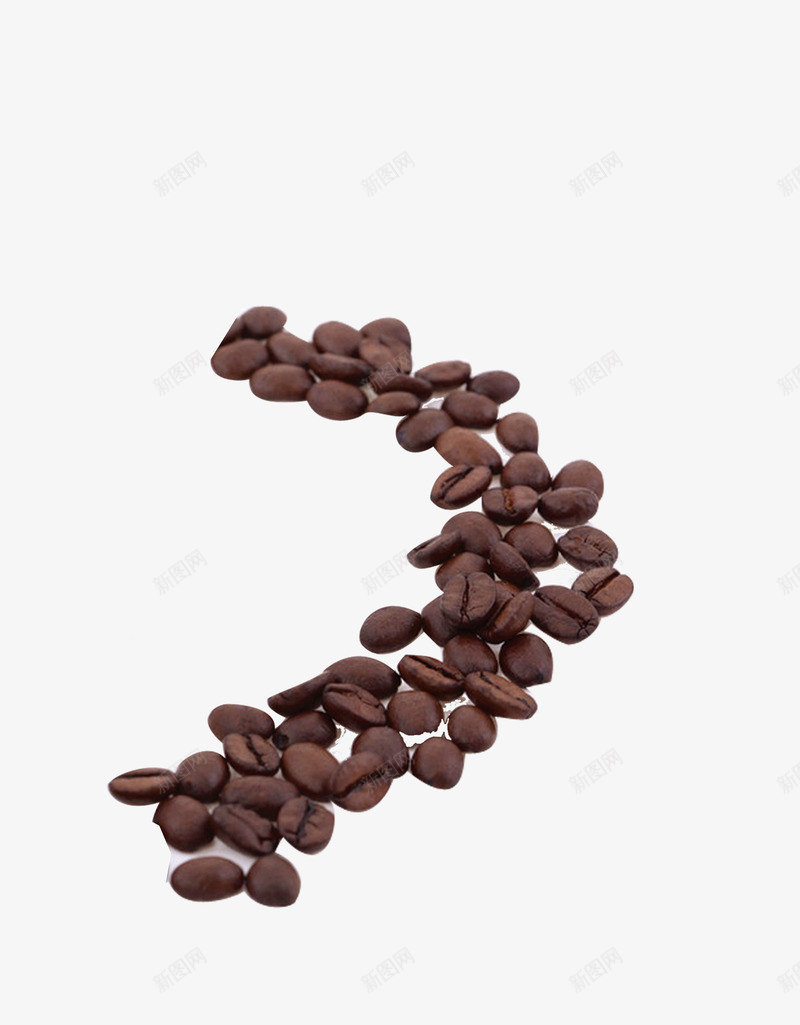 咖啡海报宣传元素png免抠素材_新图网 https://ixintu.com 咖啡海报 咖啡豆 文字 香浓