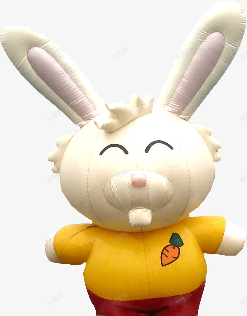 白色兔牙可爱充气兔子png免抠素材_新图网 https://ixintu.com 充气 兔子 可爱 白色