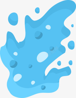 创意蓝色碎冰块图素材