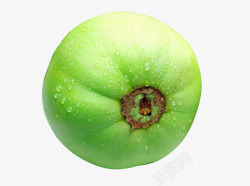 实物带水珠绿色水果甜瓜素材