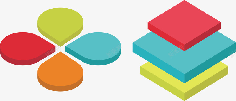 分层几何木板矢量图eps免抠素材_新图网 https://ixintu.com 信息图表 几何图形 分层结构 分类标签 矢量素材 矢量图