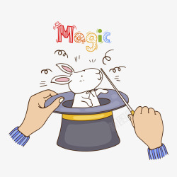 魔术兔子素材