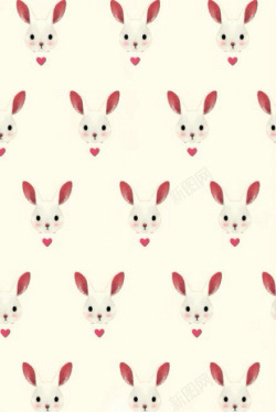 创意手绘可爱的小兔子造型素材