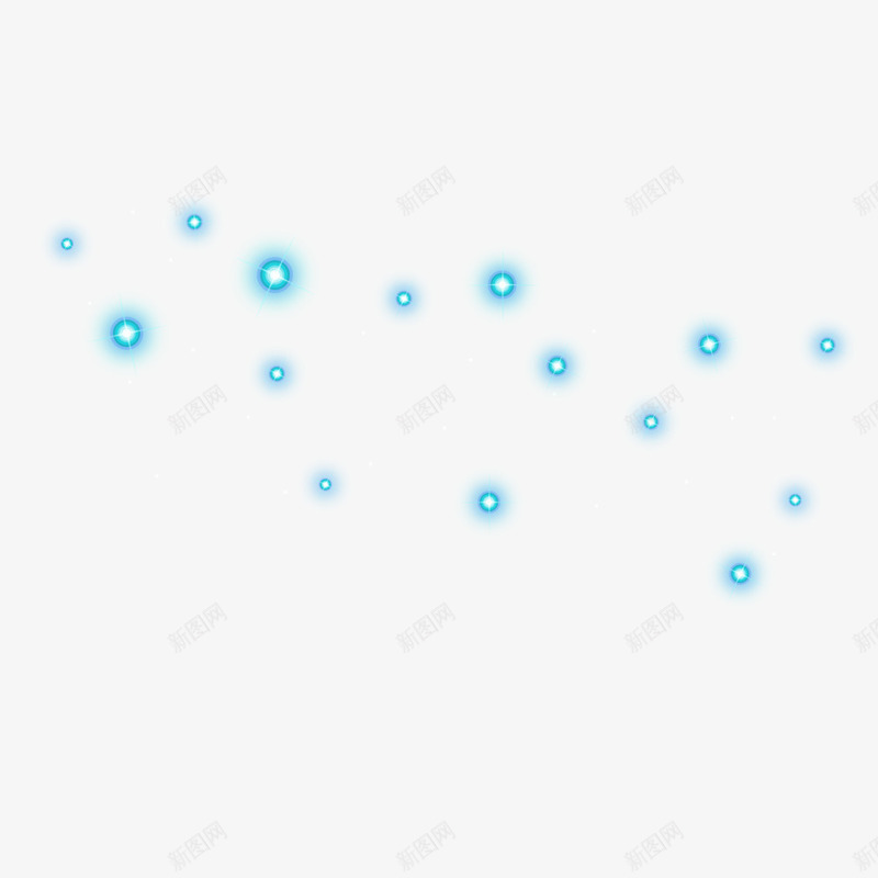 蓝色的小水滴png免抠素材_新图网 https://ixintu.com 可爱 星星 梦幻 清新 蓝色