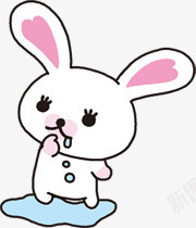 卡通兔子png免抠素材_新图网 https://ixintu.com 兔子 卡通 流口水