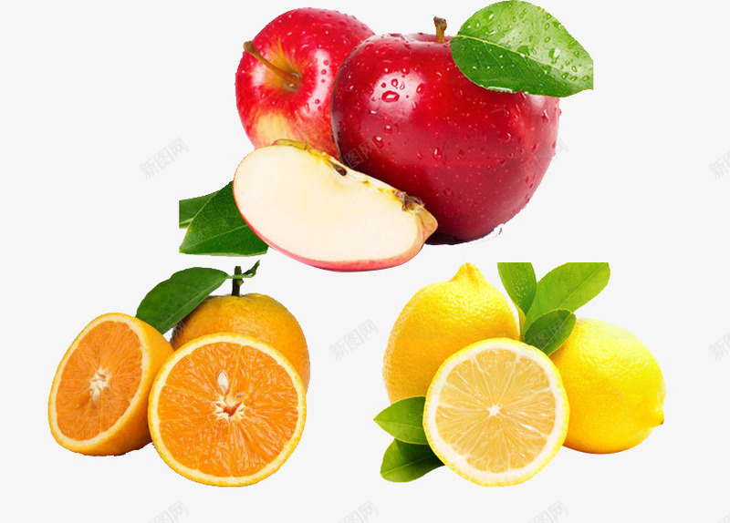 水果分层psd苹果橙子柠檬psd免抠素材_新图网 https://ixintu.com 柠檬 橙子 水果 苹果