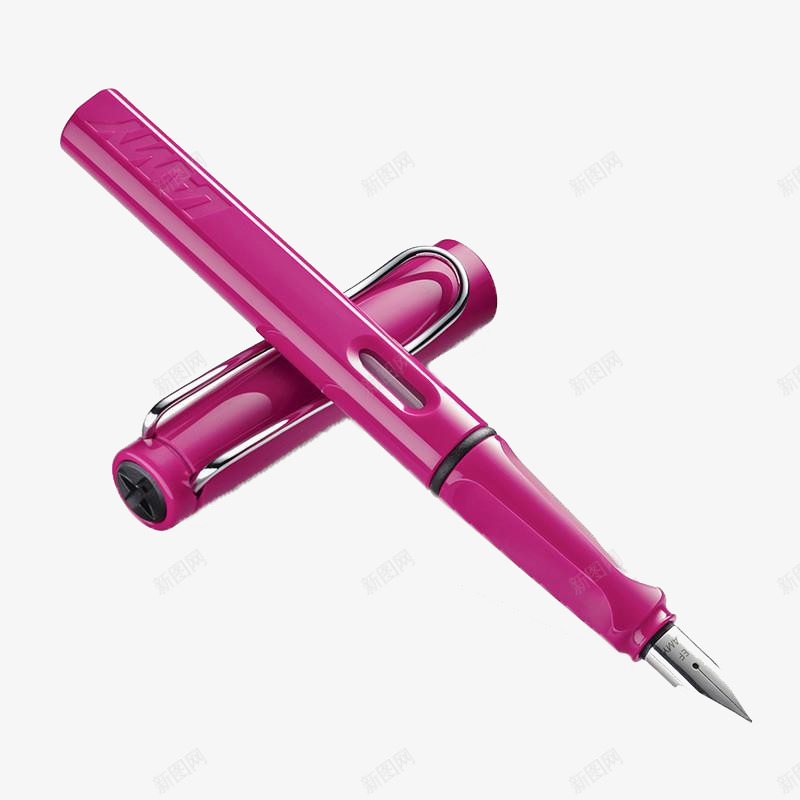 粉红色钢笔png免抠素材_新图网 https://ixintu.com 书写 签字 粉红色 钢笔