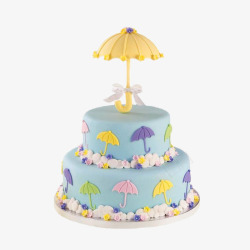 雨伞蛋糕素材