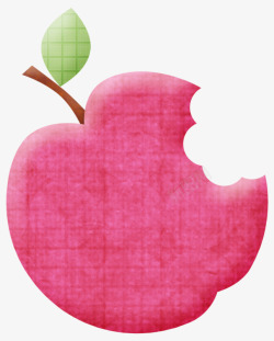 粉红色苹果卡通苹果高清图片