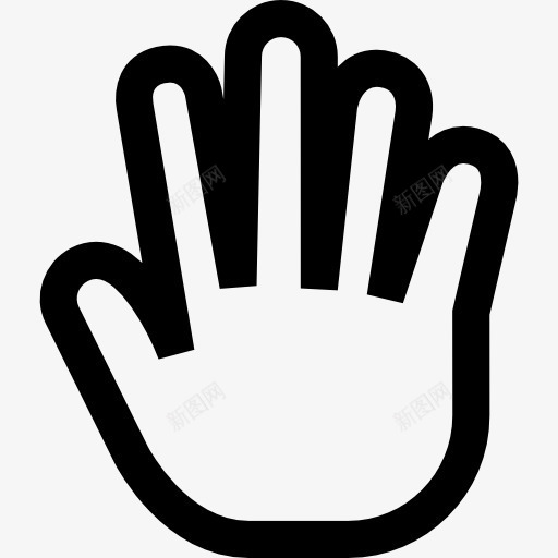 手形指针图标png_新图网 https://ixintu.com 多媒体选项 手势 手指 电脑鼠标 鼠标点击