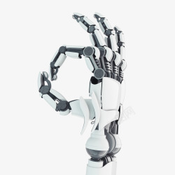 机器人手矢量图机器人手手势ok高清图片