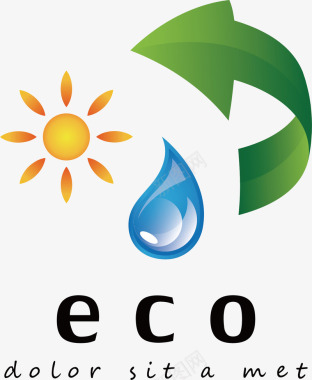 水滴创新能源logo矢量图图标图标