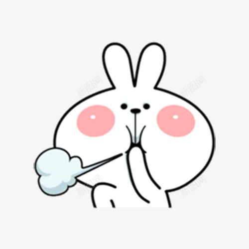 喘气的兔子png免抠素材_新图网 https://ixintu.com png图形 png装饰 兔子 动物 卡通 装饰