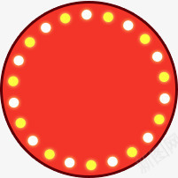 红色光点圆盘图标图标