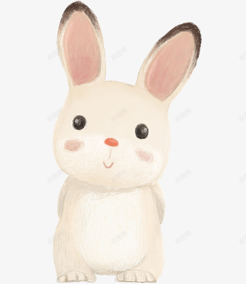可爱小兔子png免抠素材_新图网 https://ixintu.com 一只 兔子简笔画 可爱 嘴巴 小兔子 手绘 白色的 眼睛 耳朵