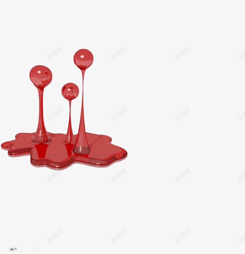 立体红色水滴png免抠素材_新图网 https://ixintu.com 免抠素材 水滴 立体 红色