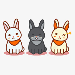 三只兔子三只小兔子高清图片