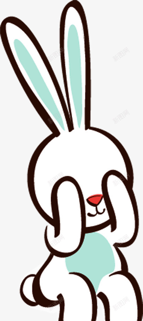 创意合成手绘可爱的小兔子耳朵png免抠素材_新图网 https://ixintu.com 兔子 创意 可爱 合成 耳朵