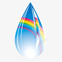 水滴五颜六色水滴高清图片
