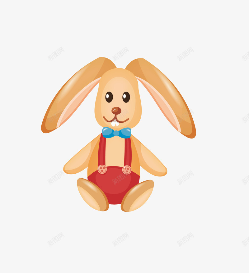 长耳朵兔兔儿童玩具png免抠素材_新图网 https://ixintu.com 儿童玩具 兔子 玩具