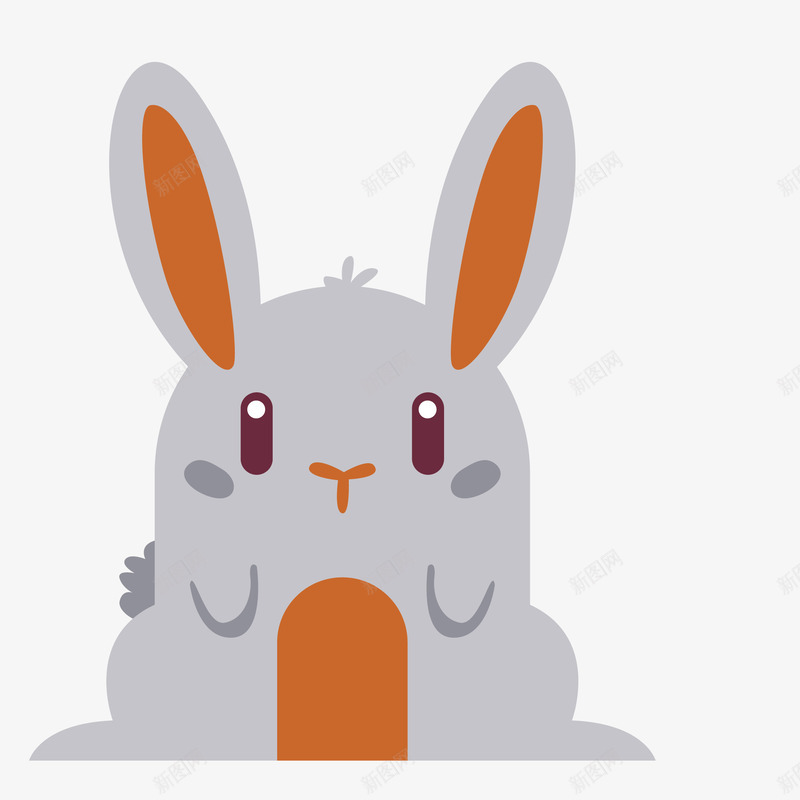 卡通小清新动物装饰海报兔子png免抠素材_新图网 https://ixintu.com 兔子 动物插画 卡通动物 可爱小动物 广告设计 装饰设计