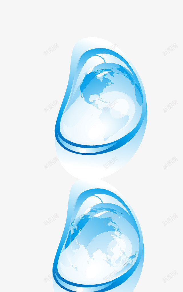 质感水滴png免抠素材_新图网 https://ixintu.com 卡通水滴 水滴 矢量水滴 蓝色水滴 质感水滴