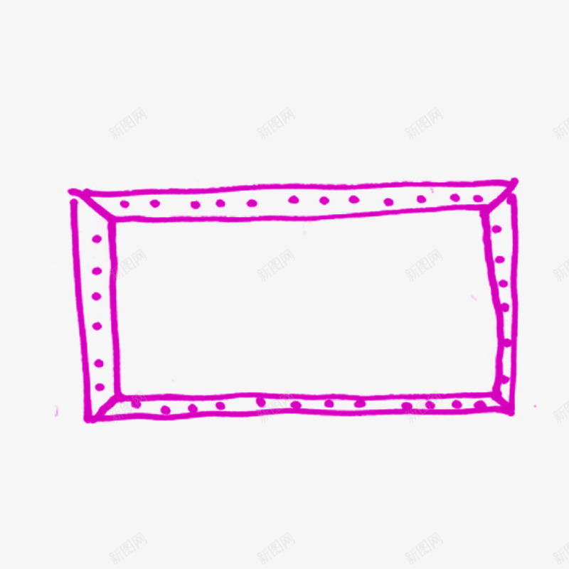 粉红色框架粉笔图案psd免抠素材_新图网 https://ixintu.com 免抠 图案 效果 框架 粉笔 粉笔框 粉红色 线条 装饰