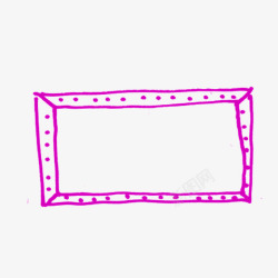 粉红色框架粉笔图案素材