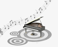钢琴音乐符号素材