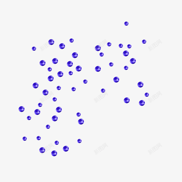 蓝色泡泡漂浮物png免抠素材_新图网 https://ixintu.com 彩色 气泡 水泡 水珠 泡泡 泡泡漂浮物