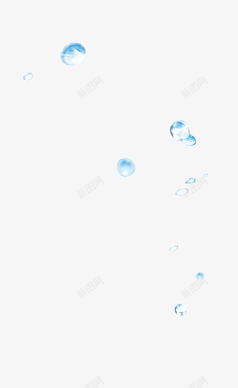 蓝色晶莹水滴创意png免抠素材_新图网 https://ixintu.com 创意 晶莹 水滴 蓝色