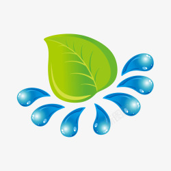 绿化清爽叶子水滴高清图片