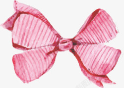 水彩画的粉红蝴蝶素材