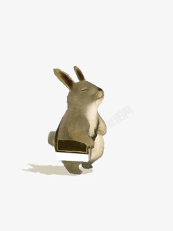 兔子背包兔子上班族平面高清图片