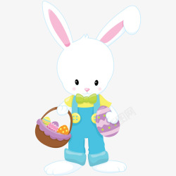 卡通可爱小动物装饰动物头像兔子素材
