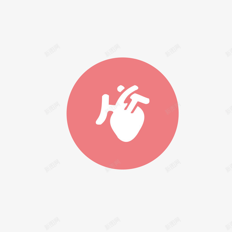 扁平化心脏矢量图eps免抠素材_新图网 https://ixintu.com 失量图 底纹设计 心脏 心脏线条 扁平化心脏 海报设计 色彩 矢量图