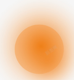 炫光球橙色魅力光球效果高清图片