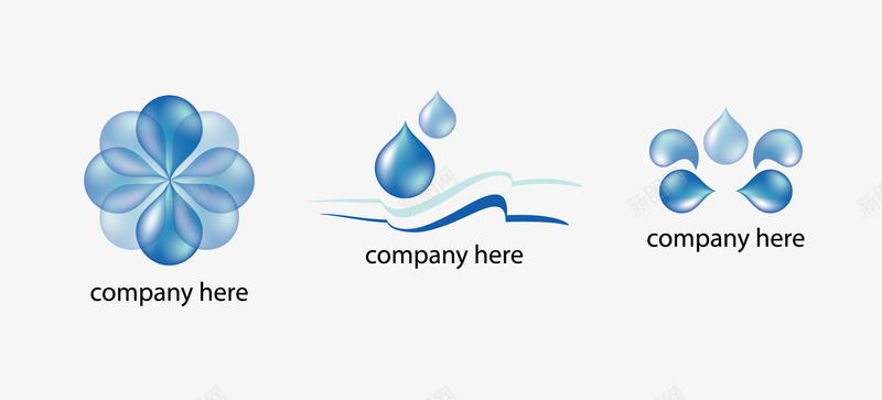 水滴矢量图图标图标