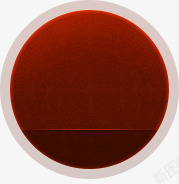 红色创意分层圆环素材