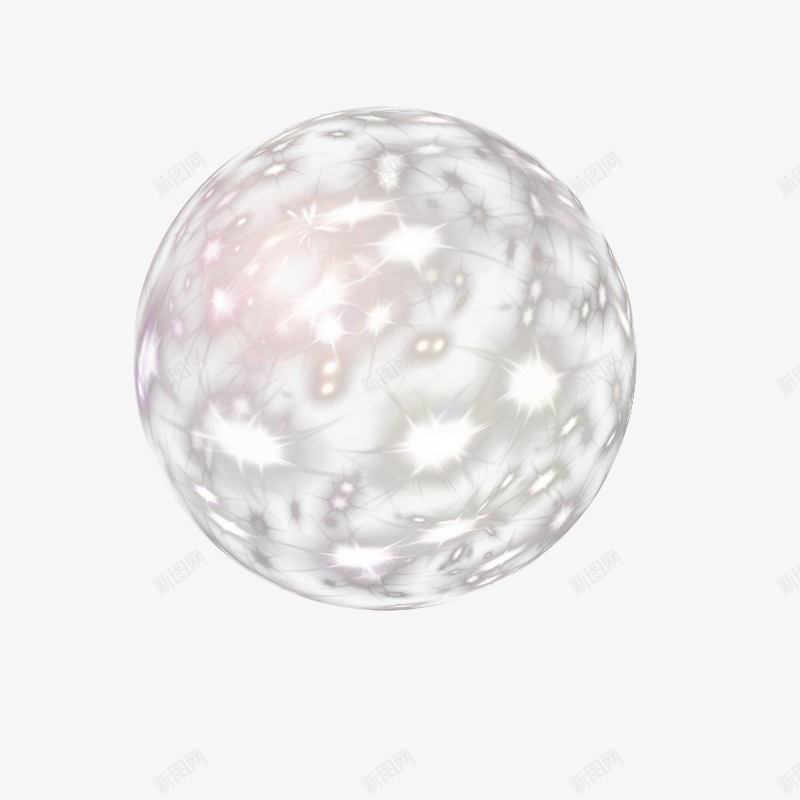 白色光点球png免抠素材_新图网 https://ixintu.com PNG 光点 炫酷 球状 白色