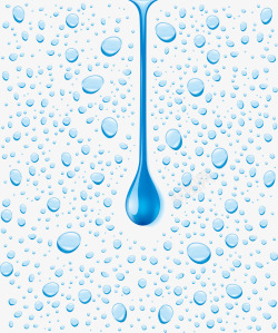 蓝色简约液体水滴边框纹理素材