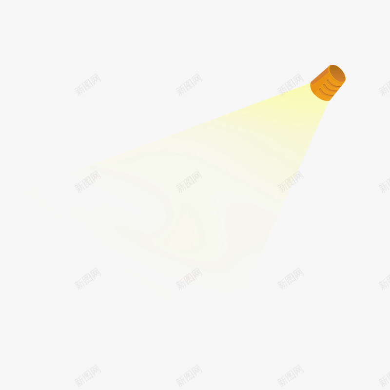 黄色光线png免抠素材_新图网 https://ixintu.com 卡通 点光源 简约 黄色