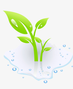 小树小花小树矢量图高清图片