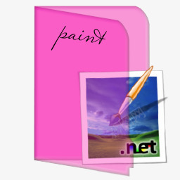粉红透明文件夹图标paint图标