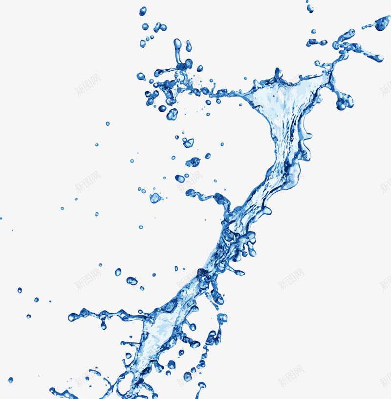 动感水花矢量图ai免抠素材_新图网 https://ixintu.com 动感 喷溅 水滴 水花 矢量图